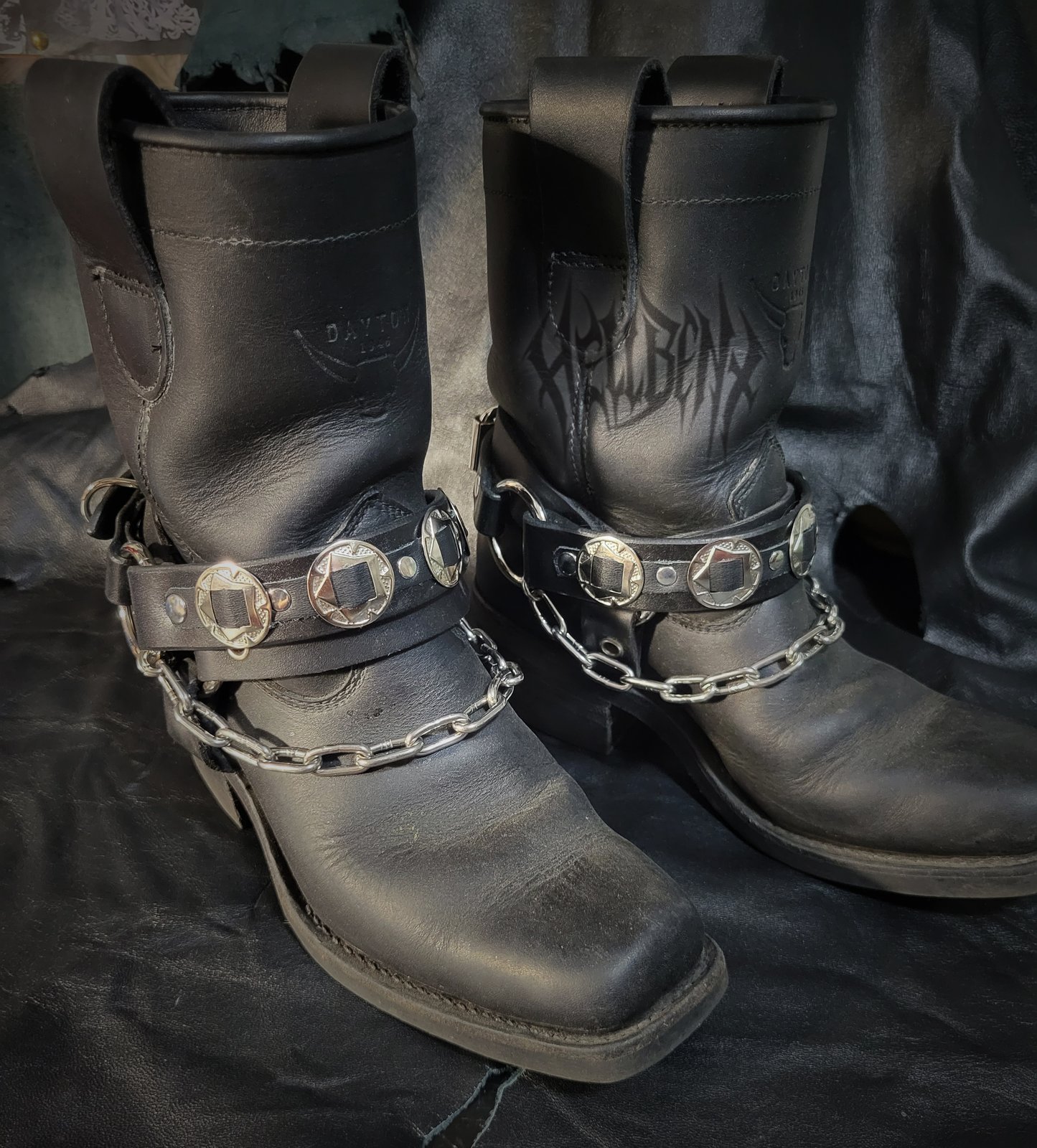 Harley davidson boot on sale straps